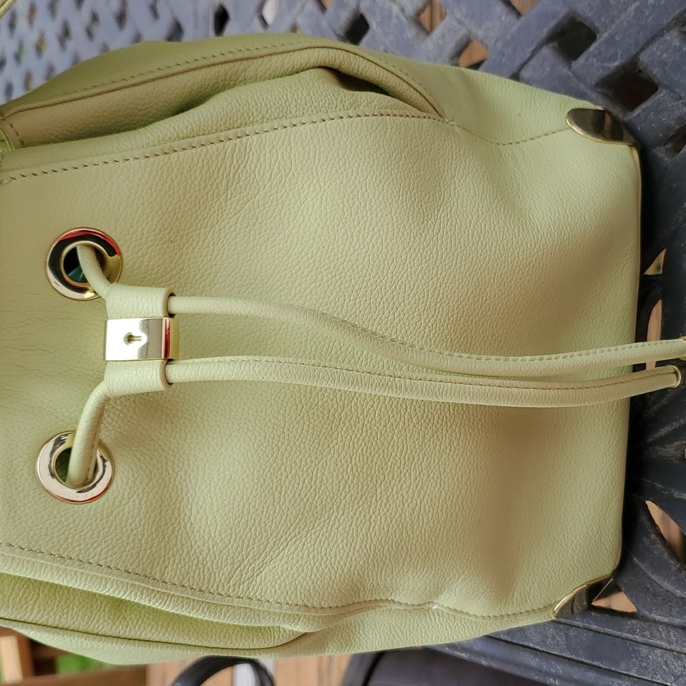 Vince Camuto Chartreuse Light Green Draw String L… - image 7